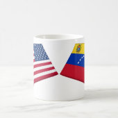 Mug Drapeaux des USA et du Venezuela (Centre)