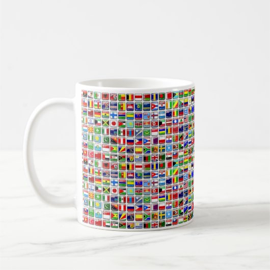Mug Drapeaux du monde (Gauche)