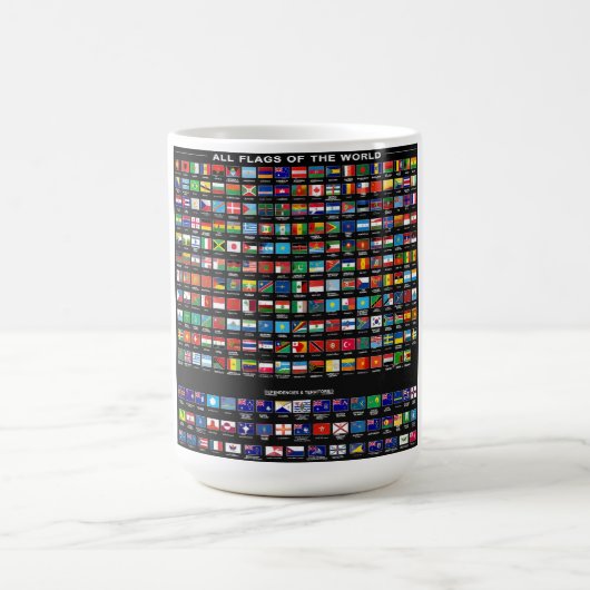 Mug Drapeaux du monde – Collection de 195 nations (Centre)