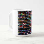 Mug Drapeaux du monde – Collection de 195 nations (Devant gauche)
