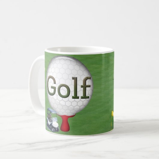 Mug Drapeaux du panier composite Golf (Devant gauche)
