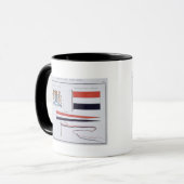 Mug Drapeaux du royaume de Pays-Bas, d'a (Devant gauche)