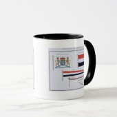 Mug Drapeaux du royaume de Pays-Bas, d'a (Devant droit)