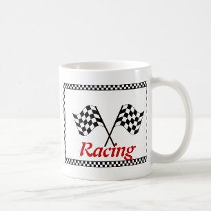 Mug Drapeaux du tableau de bord de course