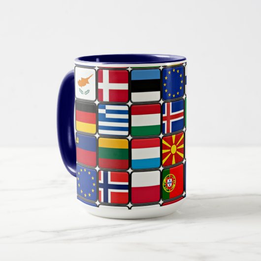 Mug Drapeaux internationaux (Devant gauche)