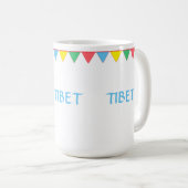 Mug Drapeaux multicolores du Tibet (Devant droit)