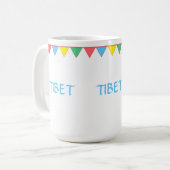 Mug Drapeaux multicolores du Tibet (Devant gauche)
