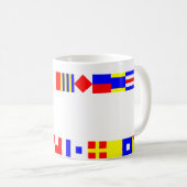 Mug Drapeaux nautiques (Devant droit)