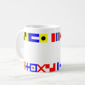 Mug Drapeaux nautiques (Devant gauche)