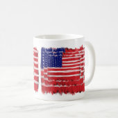 Mug Drapeaux peints d'art populaire (Devant droit)