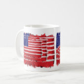 Mug Drapeaux peints d'art populaire (Devant gauche)