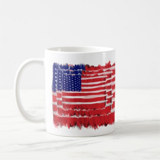 Mug Drapeaux peints d'art populaire (Gauche)