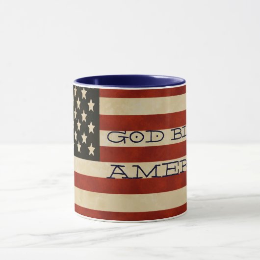 Mug Drapeaux vintages américains (Centre)