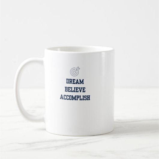Mug Dream Beleive Accomplit Blue (Gauche)