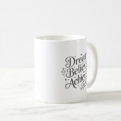 Mug Dream Believe Achieve - Gym, Hustle, Succès (Devant droit)