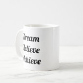 Mug Dream Believe Achieve Life Cote Drôle Jumbo (Devant gauche)