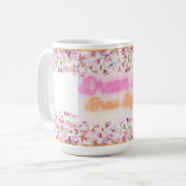 Mug Dream Big Brew plus grande florale de café Coupe - (Devant gauche)