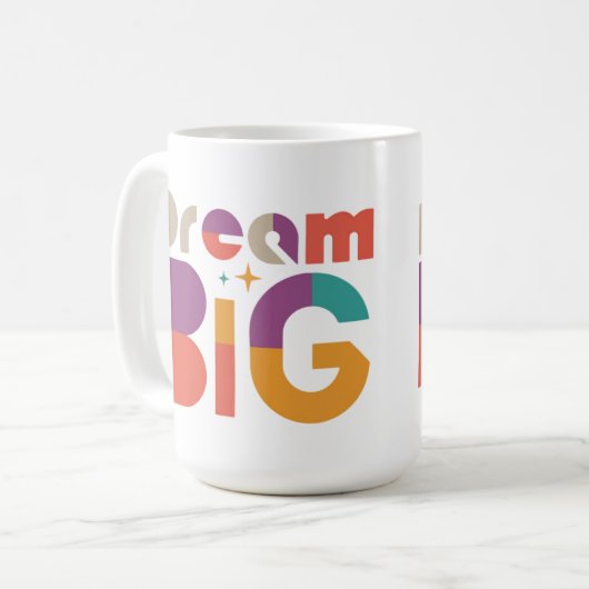 Mug Dream Big Inspirational (Devant gauche)