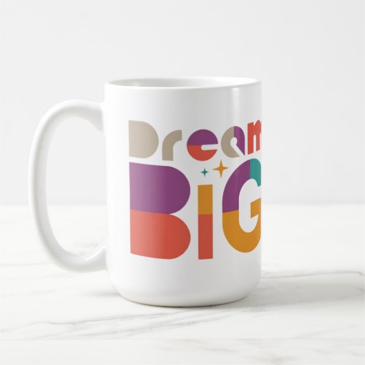 Mug Dream Big Inspirational (Gauche)