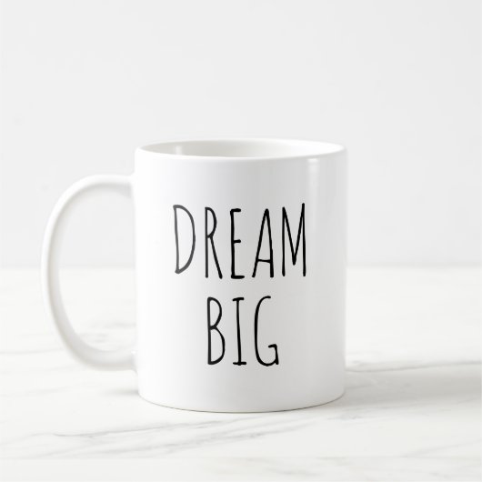 Mug "Dream Big" inspiré par RAE DUNN (Gauche)