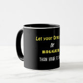 Mug Dream Big, Sip Plus Gros, Ultimate Motivational MU (Devant gauche)