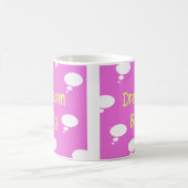 Mug Dream Big texte violet violet arrière - plan (Centre)