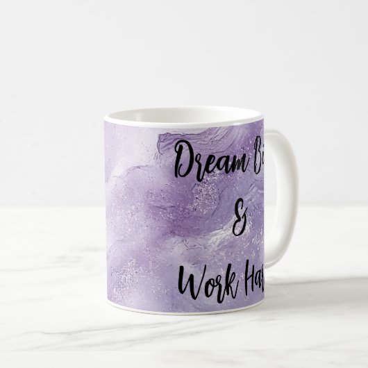 Mug Dream Big & Work Hard (Devant droit)