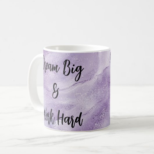 Mug Dream Big & Work Hard (Devant gauche)