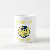 Mug Dream Big Work Hard Motivational Retour à l'école (Centre)