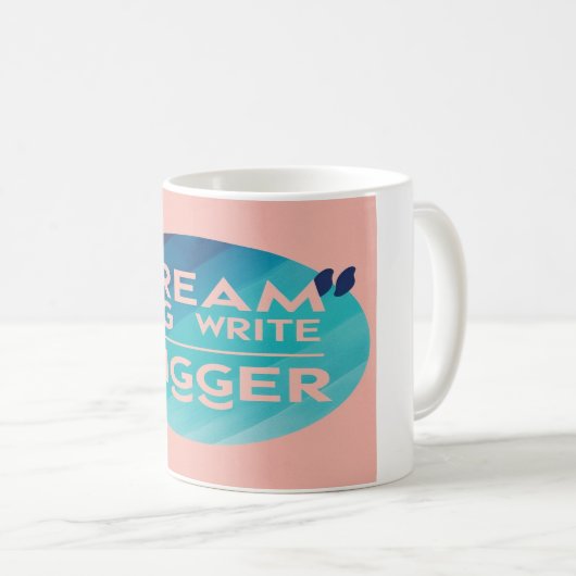 Mug Dream Big Write Bigger, option 2 (Devant droit)