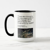 Mug Dream by Day, Edgar Allen Poe cite : (Gauche)