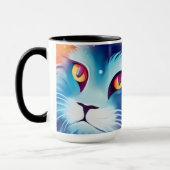 Mug Dream Cat monde Abstrait des couleurs (Gauche)