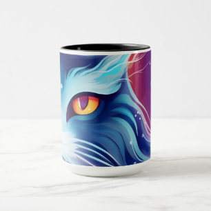Mug Dream Cat monde Abstrait des couleurs