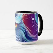 Mug Dream Cat monde Abstrait des couleurs (Devant droit)
