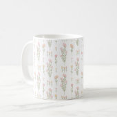 Mug Dream Dance Oser Fleur sauvage Pom Poms sur blanc (Devant gauche)