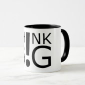 Mug Dream Grand : Pensez à la grande inspiration (Devant droit)