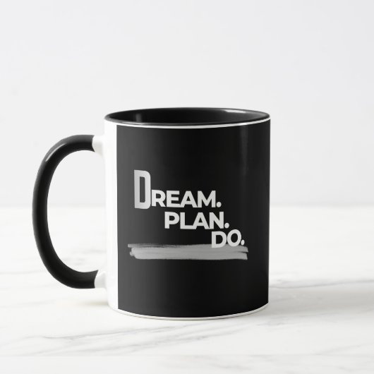 Mug Dream Plan Do Execution Mindset (Gauche)
