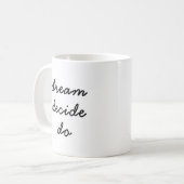 Mug Dream Plan Do Modern Minimalist Stylish Script (Devant gauche)