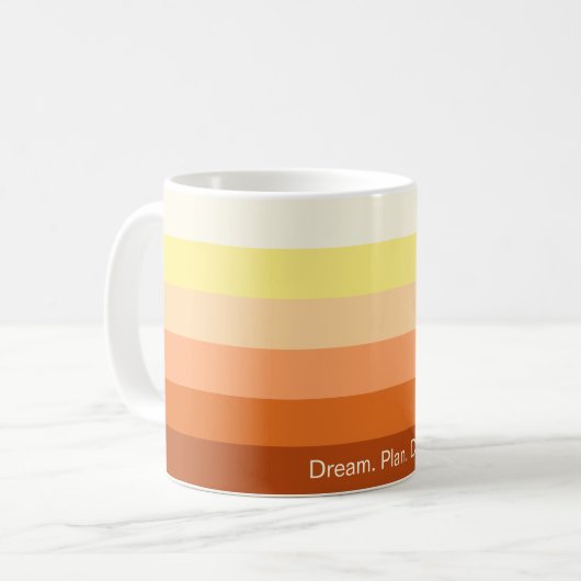 Mug Dream Plan Do - Motivational Gradient (Devant gauche)
