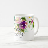 Mug Dream Poem aquarelle Floral (Devant droit)
