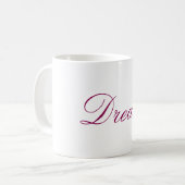 Mug Dream texte de typographie (Devant gauche)