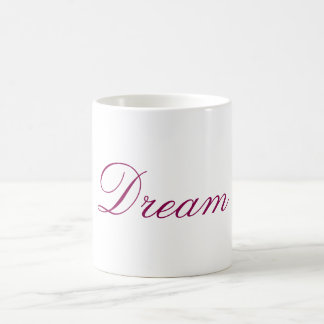 Mug Dream texte de typographie
