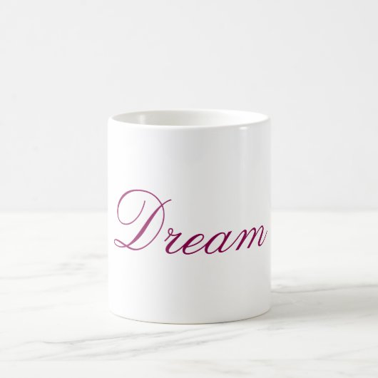 Mug Dream texte de typographie (Centre)
