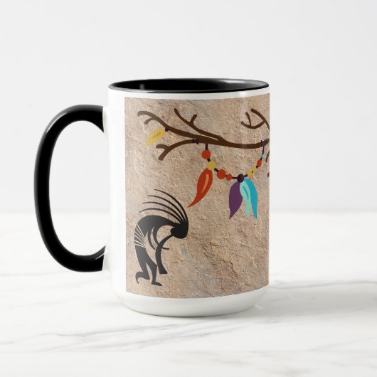 Mug Dreamcatcher plumes arbre Kokopelli (Gauche)