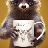 Mug Dreamcathers crâniens vintages de bison avec plume