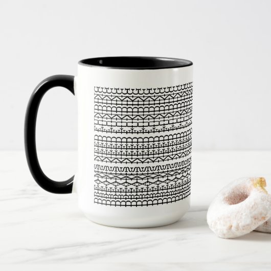 Mug Dreams Need Funding Funny Hidden Message 15oz (Avec donut)