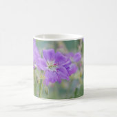 Mug Dreamy Lilac Fleur sauvage Geranium Photo Et Nom (Centre)