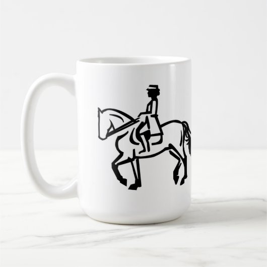 Mug Dressage horse trotting (Gauche)