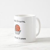 Mug Dribble Dreams, Scènes de Dunk Slam Basketball (Devant droit)