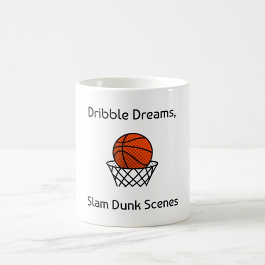 Mug Dribble Dreams, Scènes de Dunk Slam Basketball (Centre)